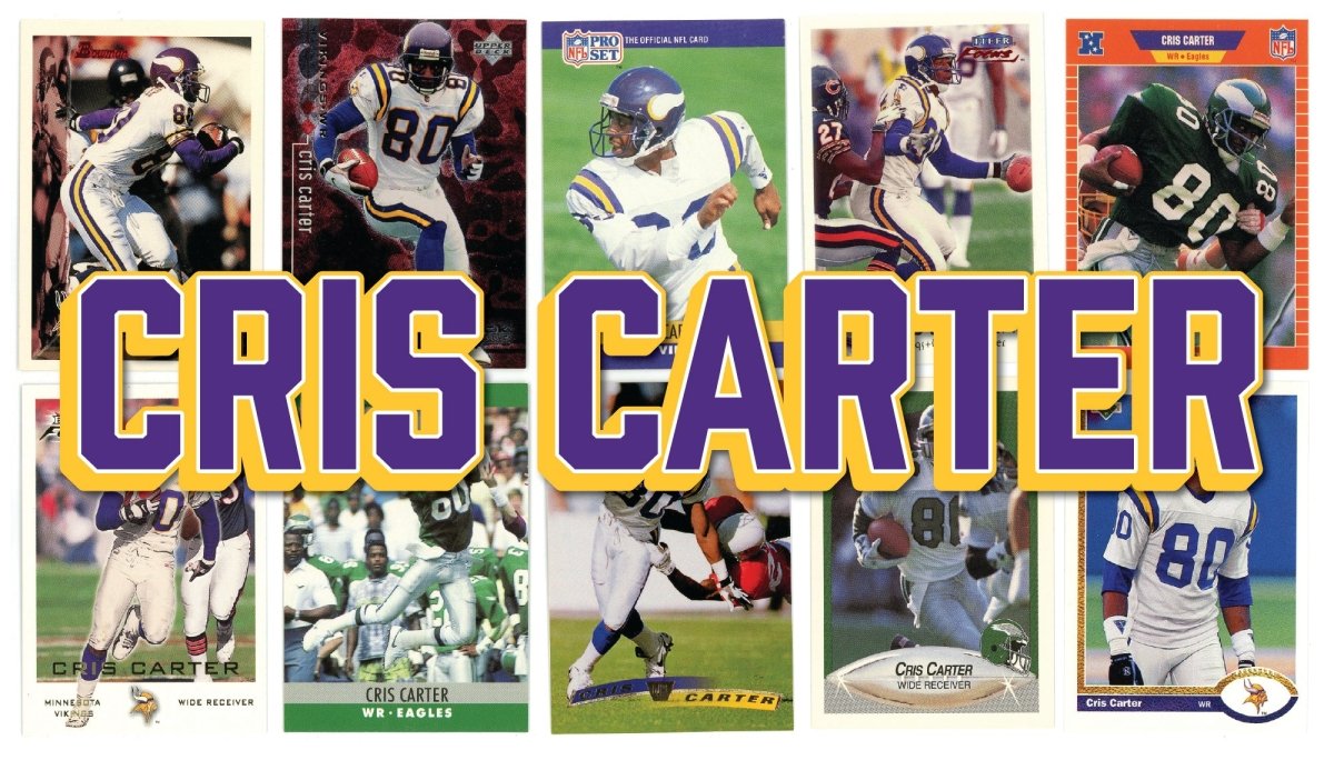 Cris Carter (10/25) Different Card Player Pack – In Semi Rigid Holders!