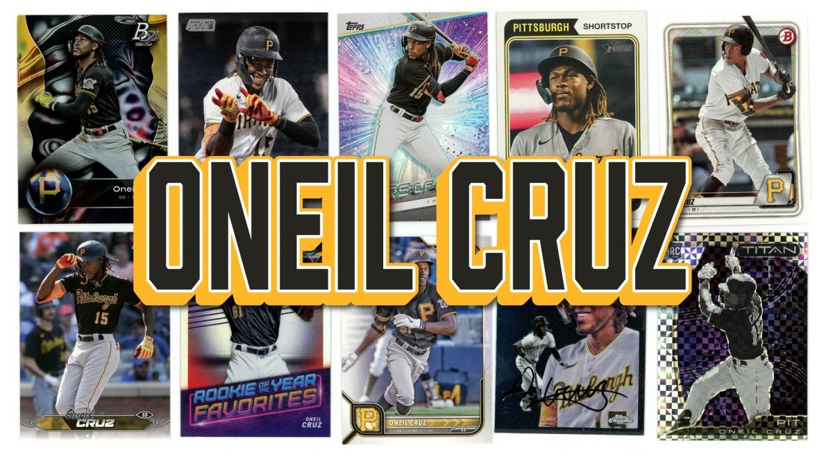 Oneil Cruz (10) Different Card Player Pack - In Semi Rigid Holders!