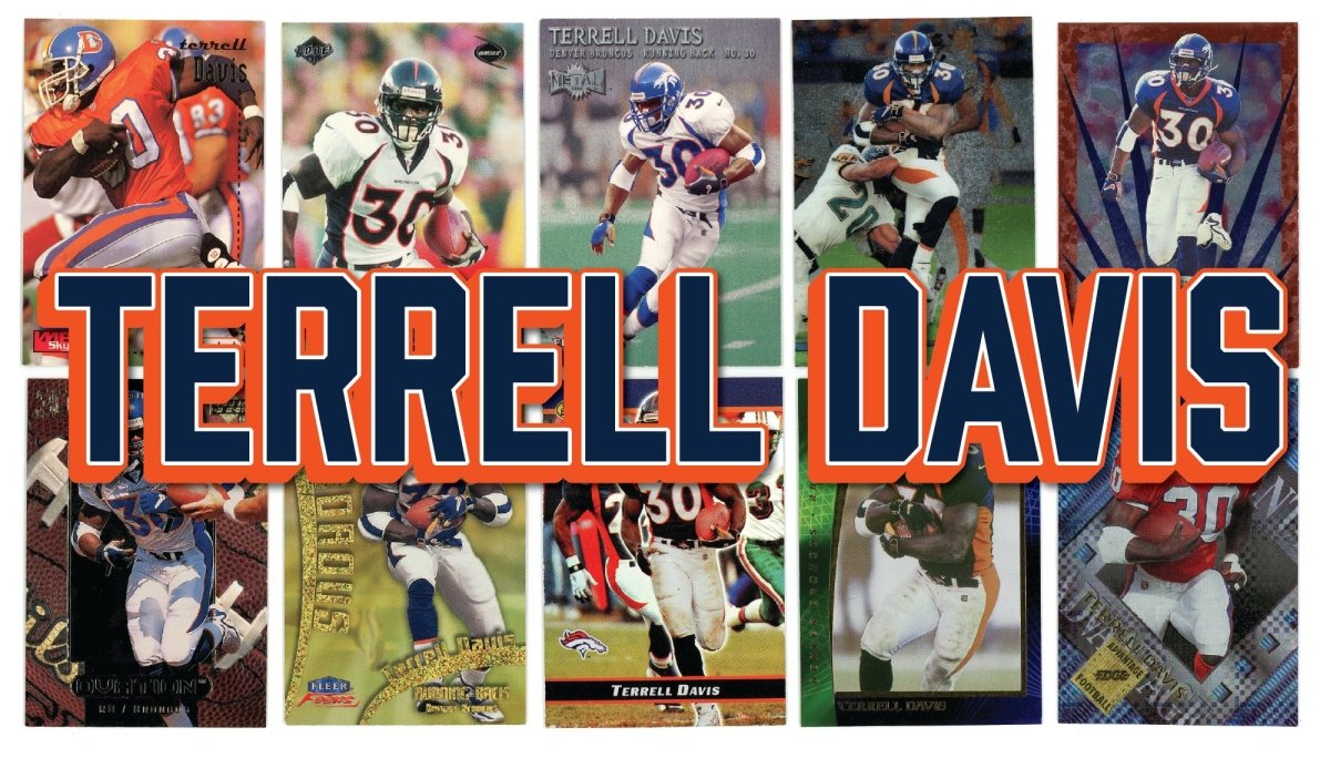 Terrell Davis (10/25) Different Card Player Pack – In Semi Rigid Holders!