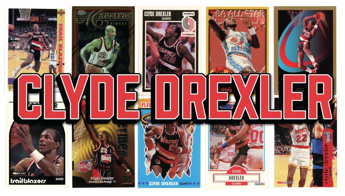 Clyde Drexler (10/25) Different Card Player Pack – In Semi Rigid Holders!