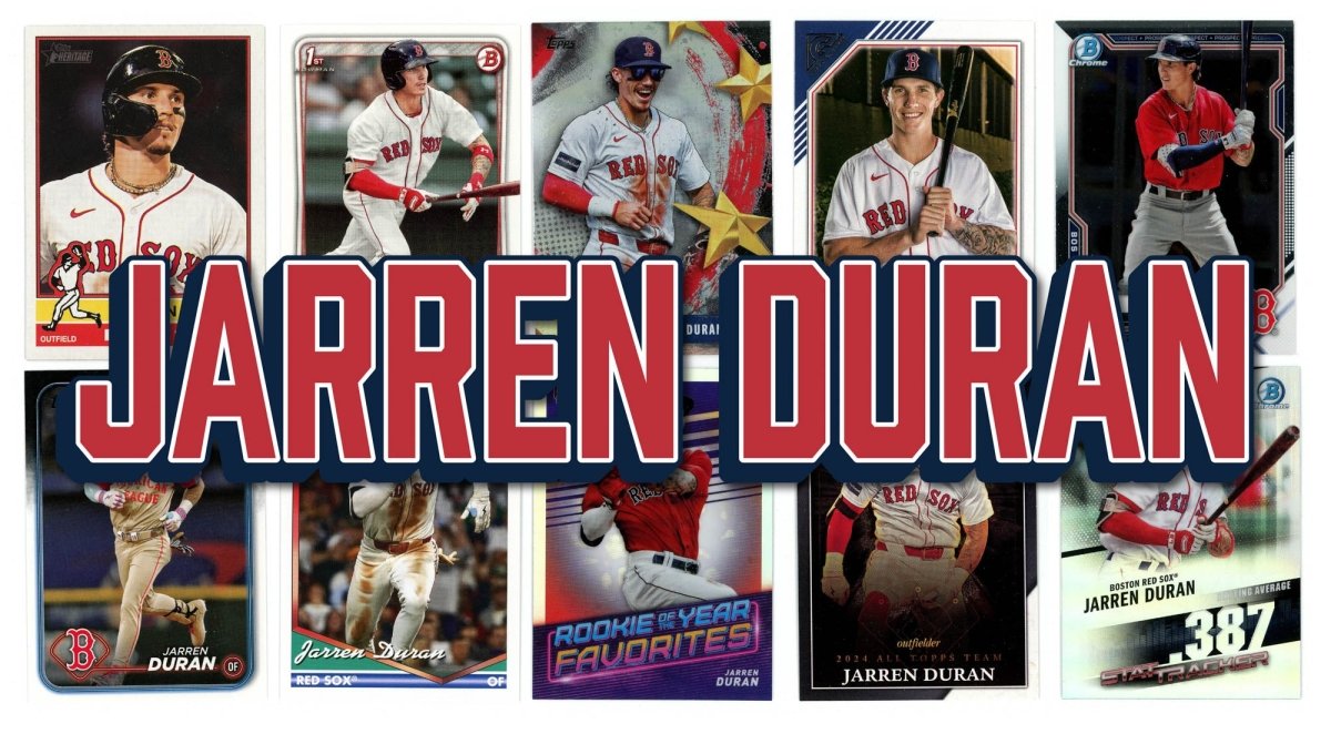 Jarren Duran (10) Different Card Player Pack - In Semi Rigid Holders!