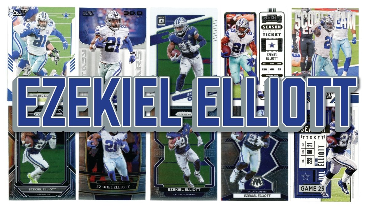 Ezekiel Elliott (10/25) Different Card Player Pack – In Semi Rigid Holders!