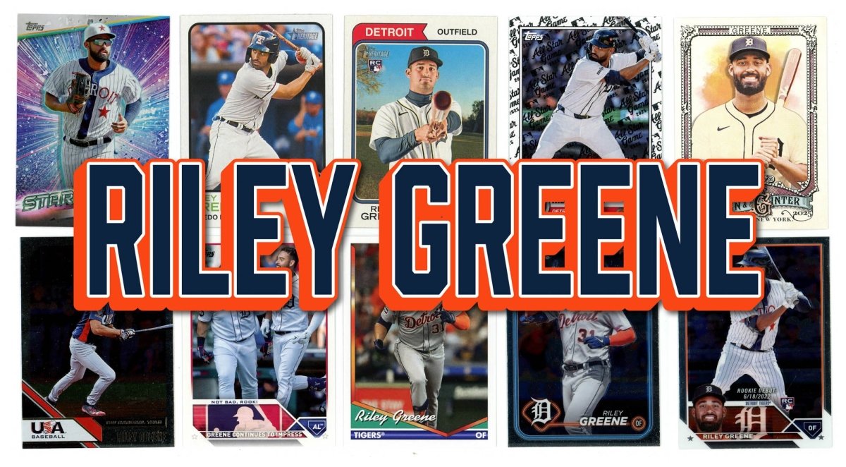 Riley Greene (10) Different Card Player Pack - In Semi Rigid Holders!