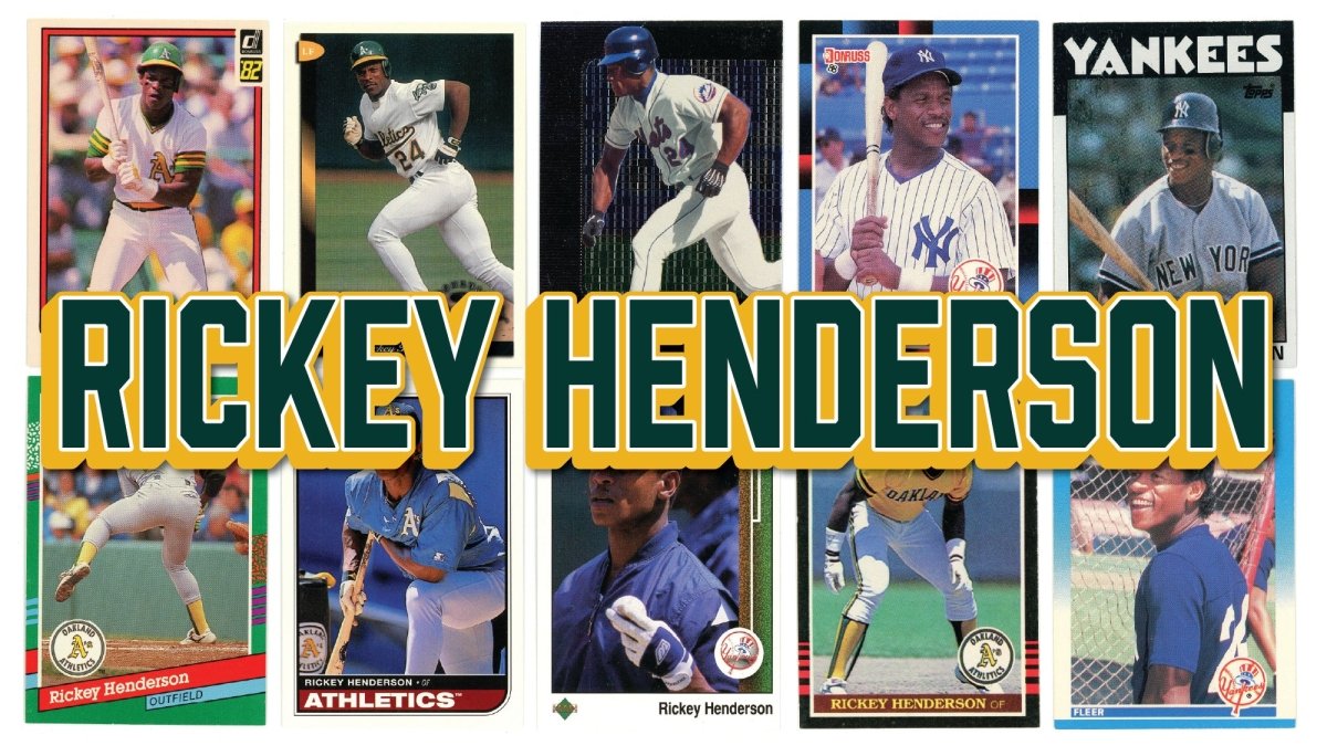 Rickey Henderson (10/25) Different Card Player Pack – In Semi Rigid Holders!