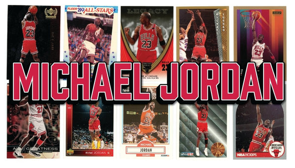 Michael Jordan (10) Different Card Player Pack – In Semi Rigid Holders ...
