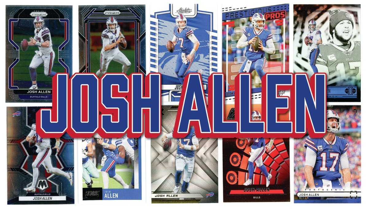 Josh Allen (10) Different Card Player Pack – In Semi Rigid Holders!