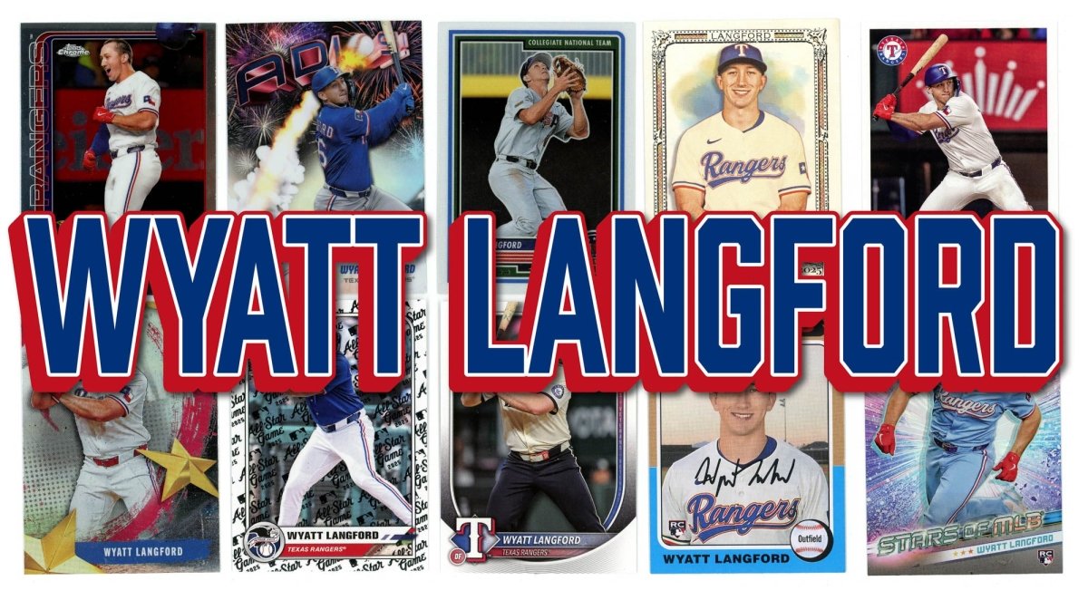 Wyatt Langford (10) Different Card Player Pack - In Semi Rigid Holders!