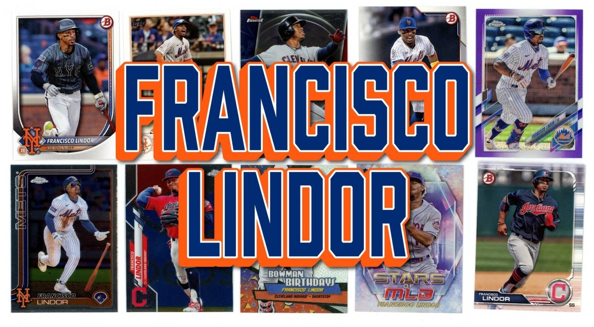 Francisco Lindor (10) Different Card Player Pack - In Semi Rigid Holders!
