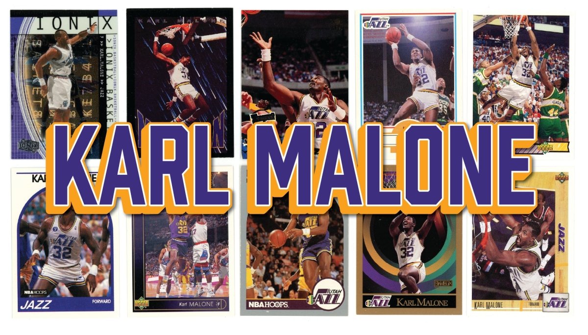 Karl Malone (10/25) Different Card Player Pack – In Semi Rigid Holders!