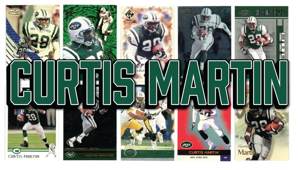 Curtis Martin (10/25) Different Card Player Pack – In Semi Rigid Holders!