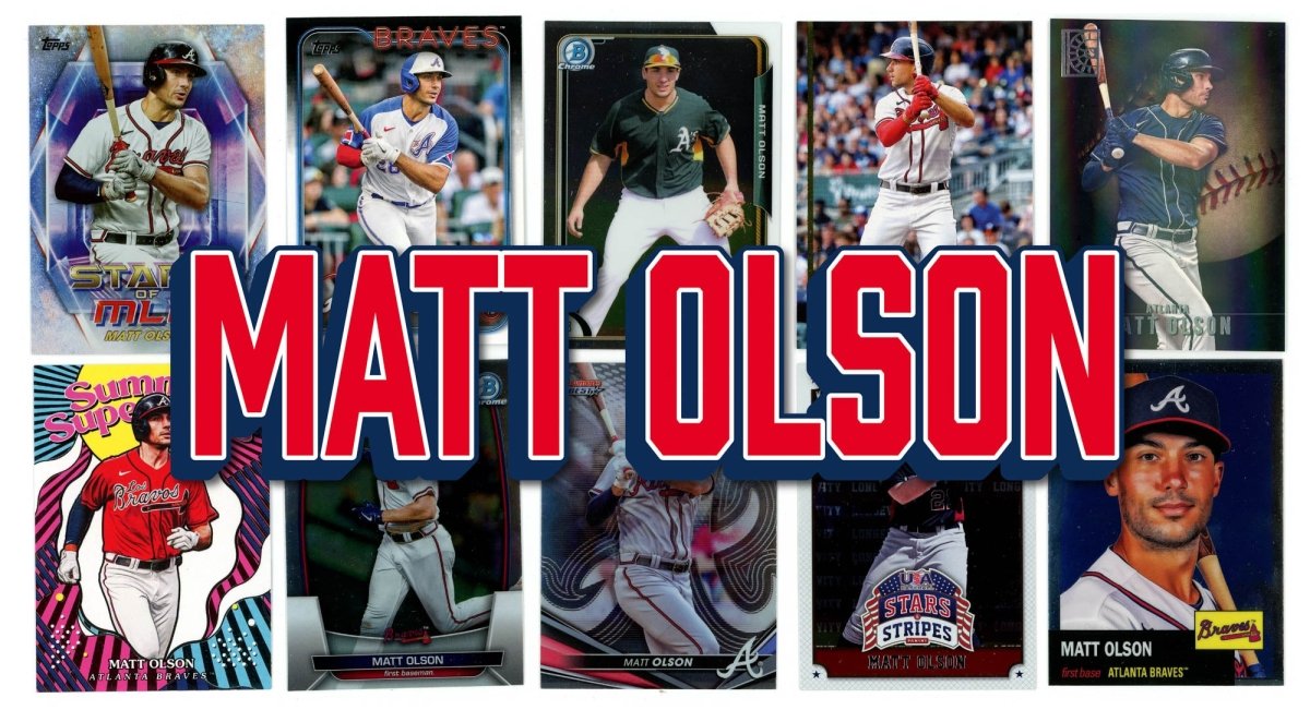 Matt Olson Trading Card Player Pack - In Semi Rigid Holders!