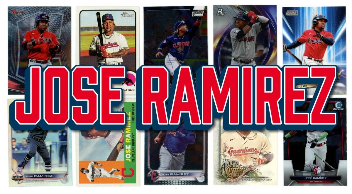 José Ramírez (10) Different Card Player Pack - In Semi Rigid Holders!