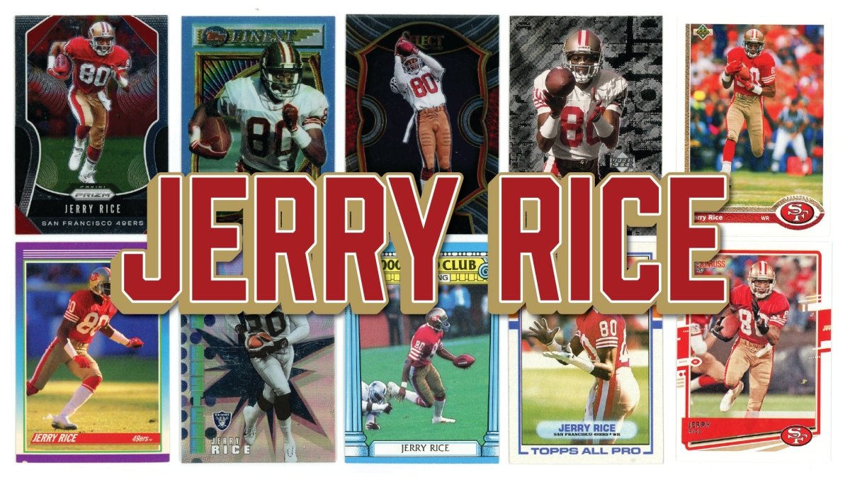 Jerry Rice (10/25) Different Card Player Pack – In Semi Rigid Holders!