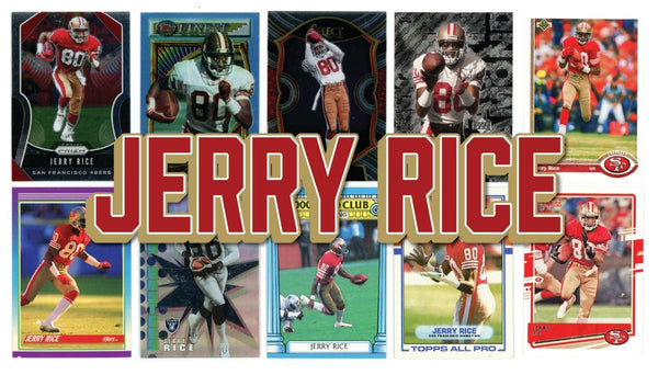 Jerry Rice (10/25) Different Card Player Pack – In Semi Rigid Holders ...