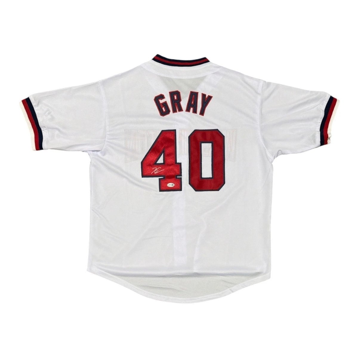 Josiah Gray Signed Autographed Washington Nationals Custom Jersey JSA COA