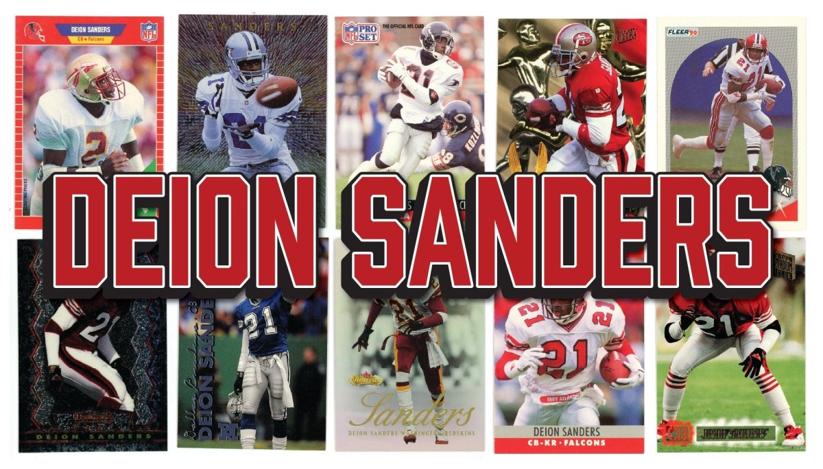 Deion Sanders (10/25) Different Card Player Pack – In Semi Rigid Holders!