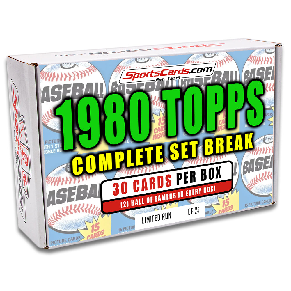 1980 TOPPS COMPLETE SET BREAK - 30 CARDS PER BOX! 2 HOFERS PER BOX!