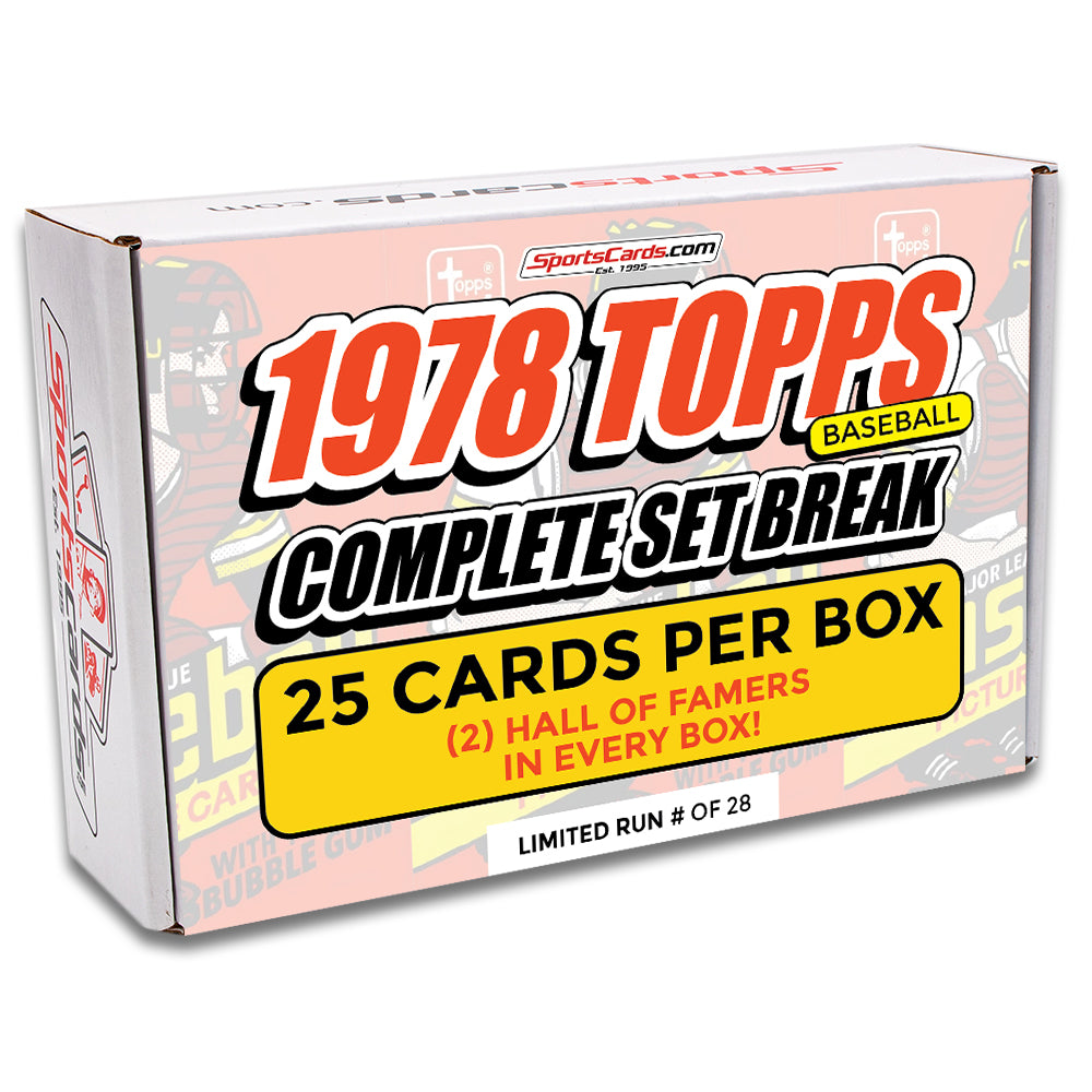 1978 TOPPS BASEBALL COMPLETE SET BREAK - 25 CARDS PER BOX! 2 HOFERs IN EACH BOX!