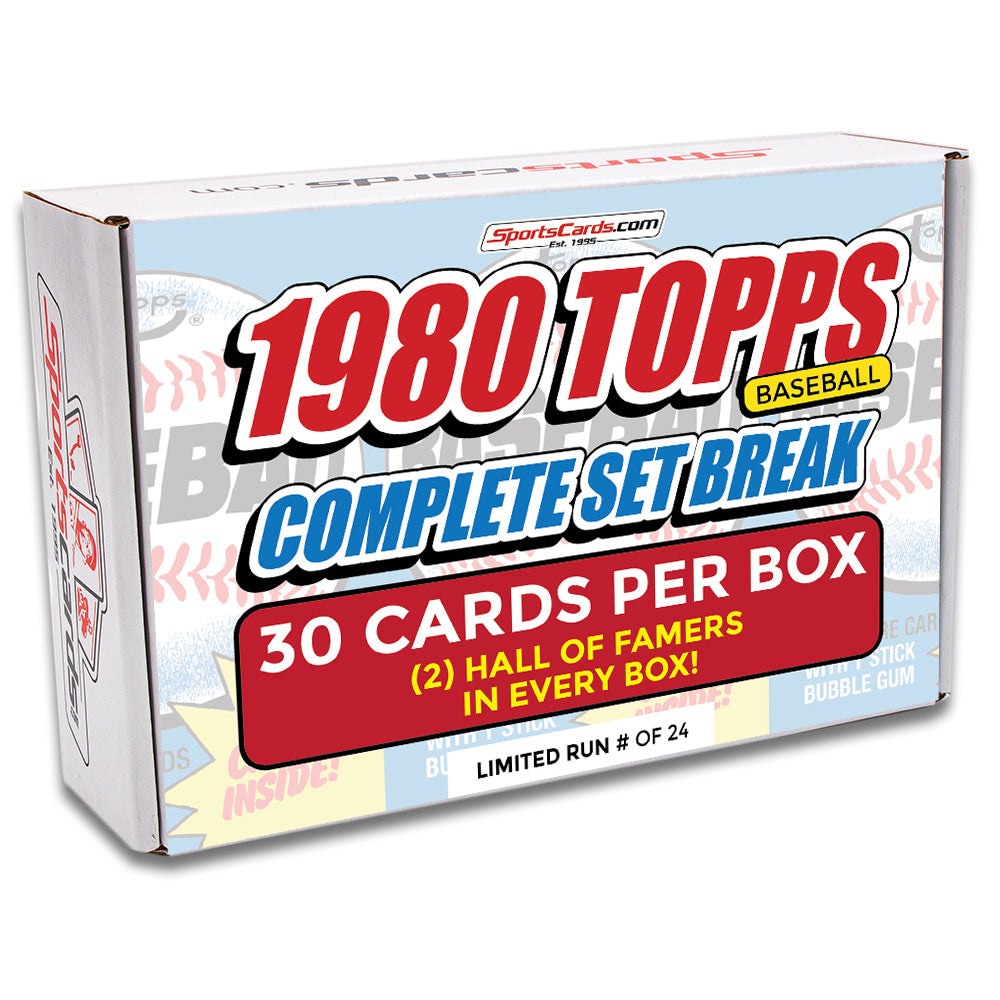 1980 TOPPS COMPLETE SET BREAK - 30 CARDS PER BOX! 2 HOFERS PER BOX!