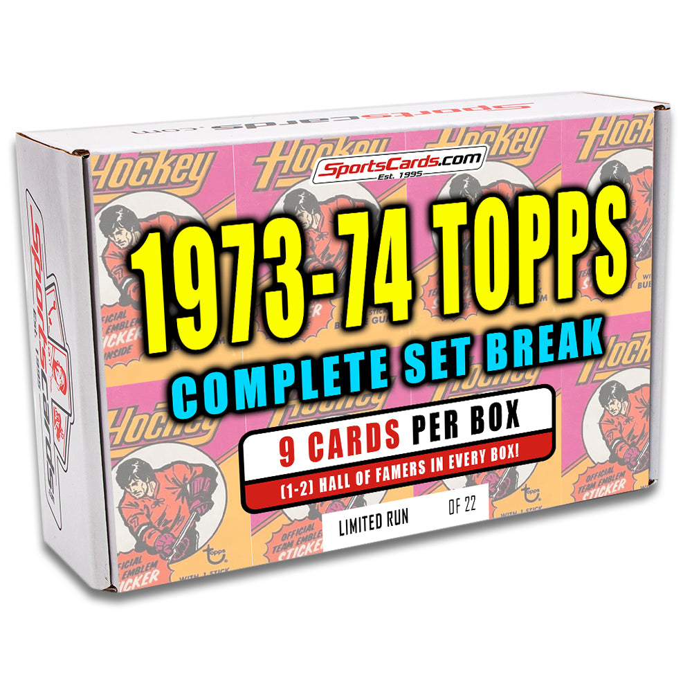 1973-74 TOPPS HOCKEY COMPLETE SET BREAK - 9 CARDS PER BOX! 1-2 HOFERS PER BOX!