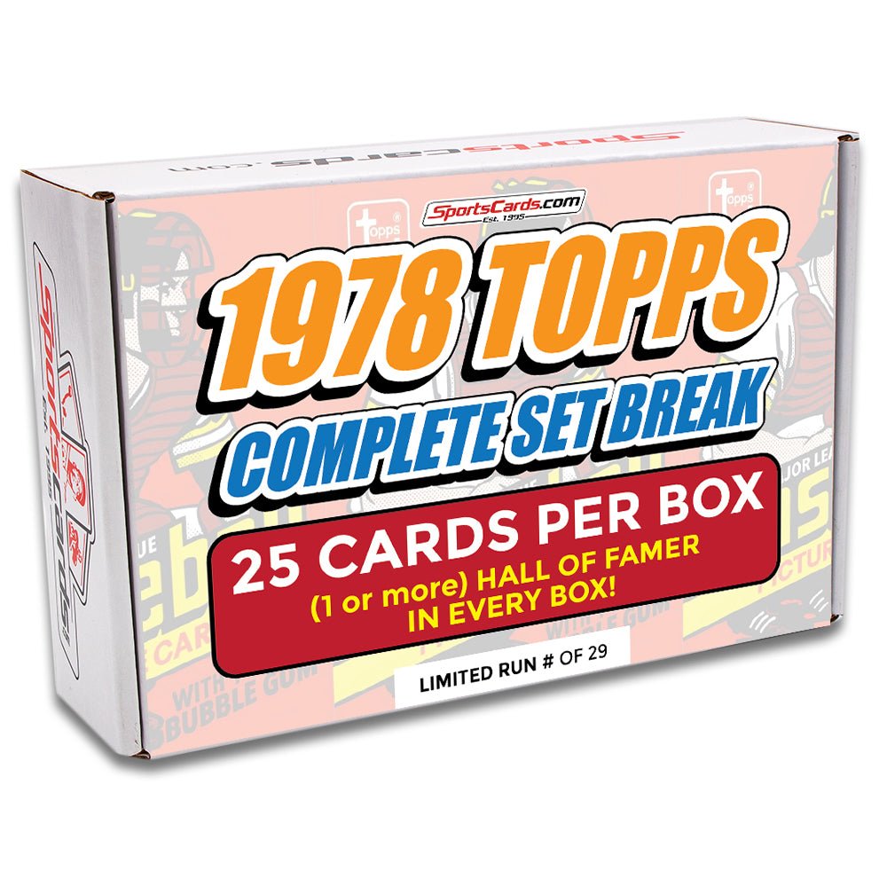 1978 TOPPS BASEBALL COMPLETE SET BREAK - 25 CARDS PER BOX! 1 OR MORE HOFER IN EACH BOX!