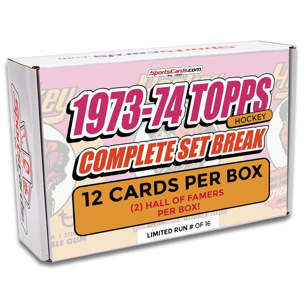 1973-74 TOPPS HOCKEY COMPLETE SET BREAK - 12 CARDS PER BOX! 2 HOFERS PER BOX!