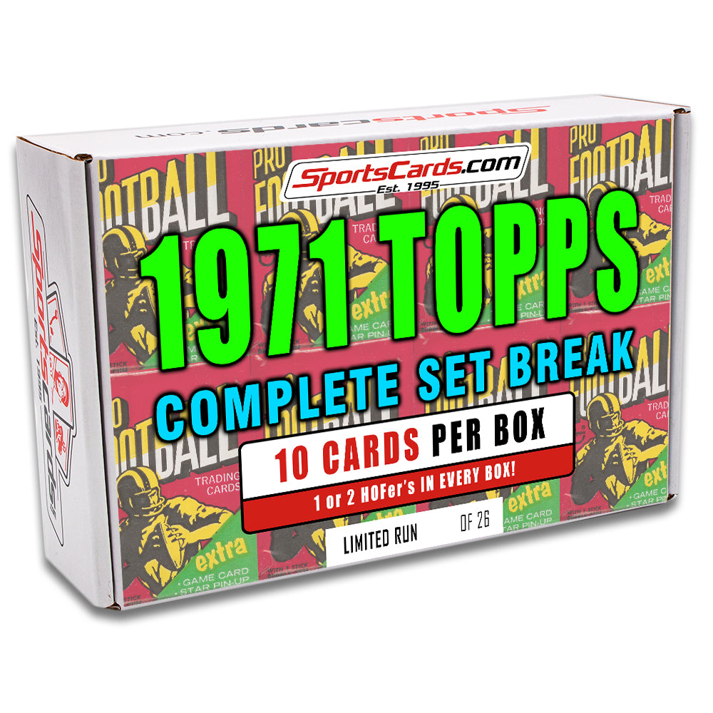 1971 TOPPS FOOTBALL COMPLETE SET BREAK - 10 CARDS PER BOX