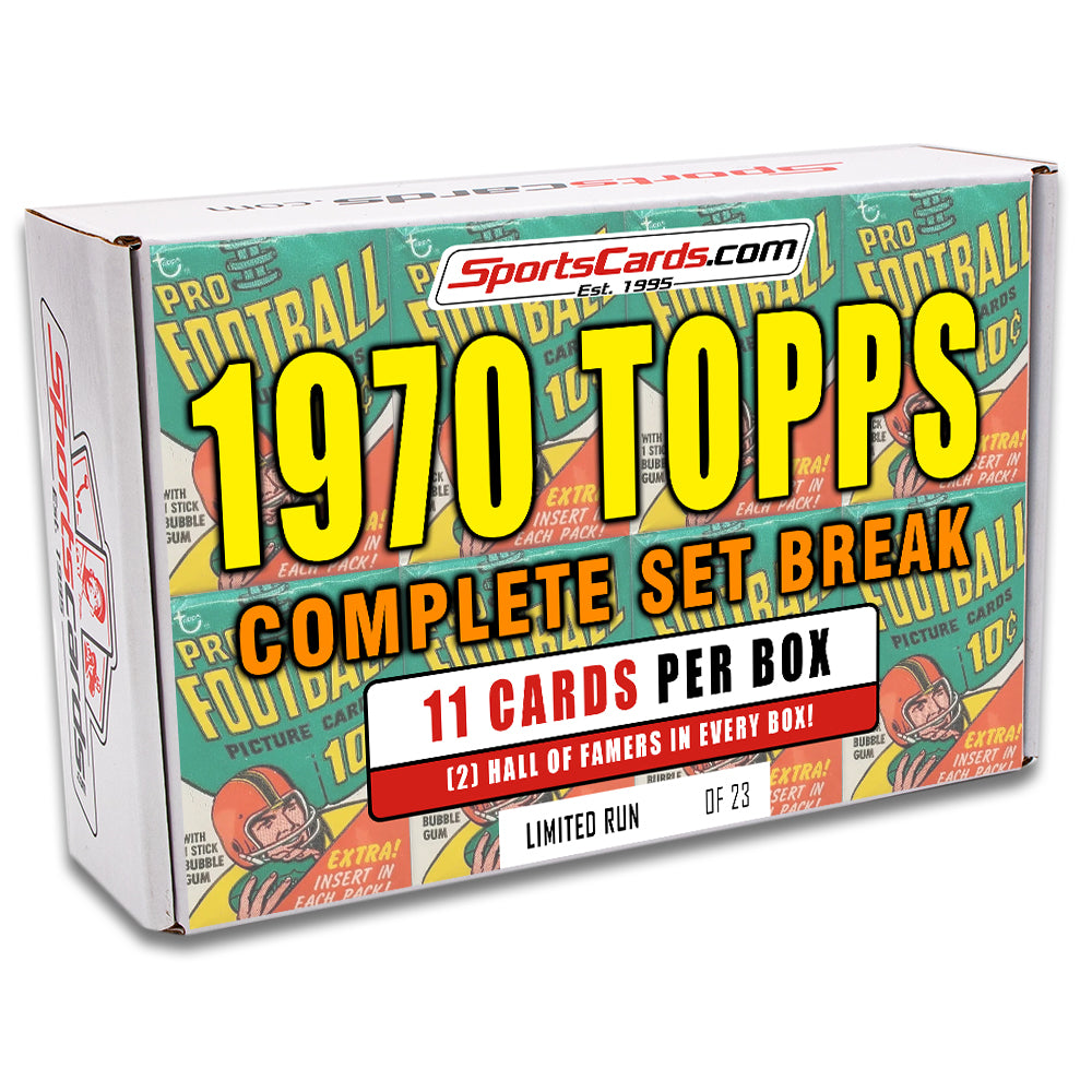 1970 TOPPS FOOTBALL COMPLETE SET BREAK - 11 CARDS PER BOX! 2 HOFERS IN EVERY BOX!