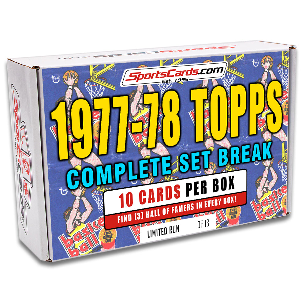 1977-78 TOPPS BASKETBALL COMPLETE SET BREAK - 10 CARDS PER BOX! 2-3 HOFERS PER BOX!