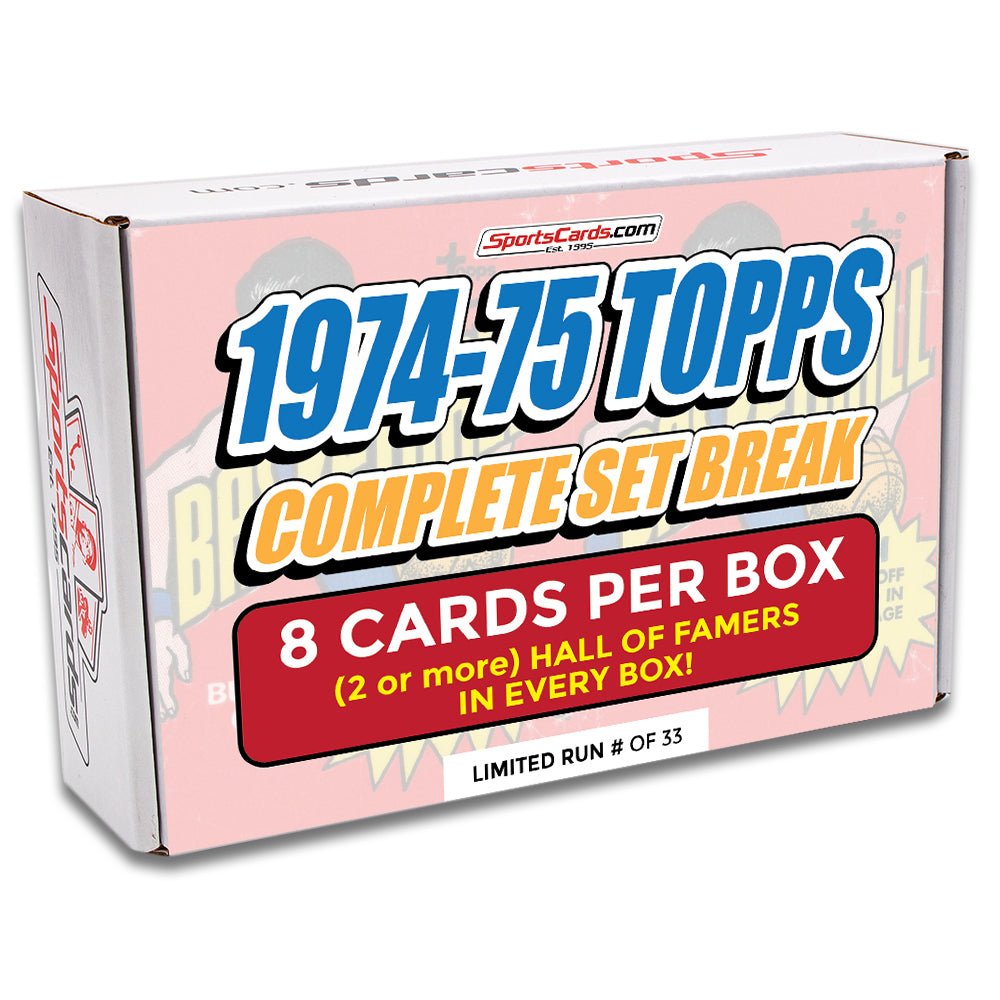 1974-75 Topps Basketball COMPLETE SET BREAK - 8 CARDS PER BOX! 2 or more HOFers per box!