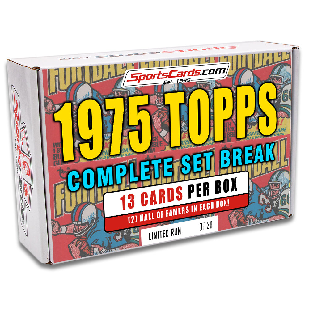 1975 TOPPS FOOTBALL COMPLETE SET BREAK – 13 CARDS PER BOX! Includes 2 HOFers!