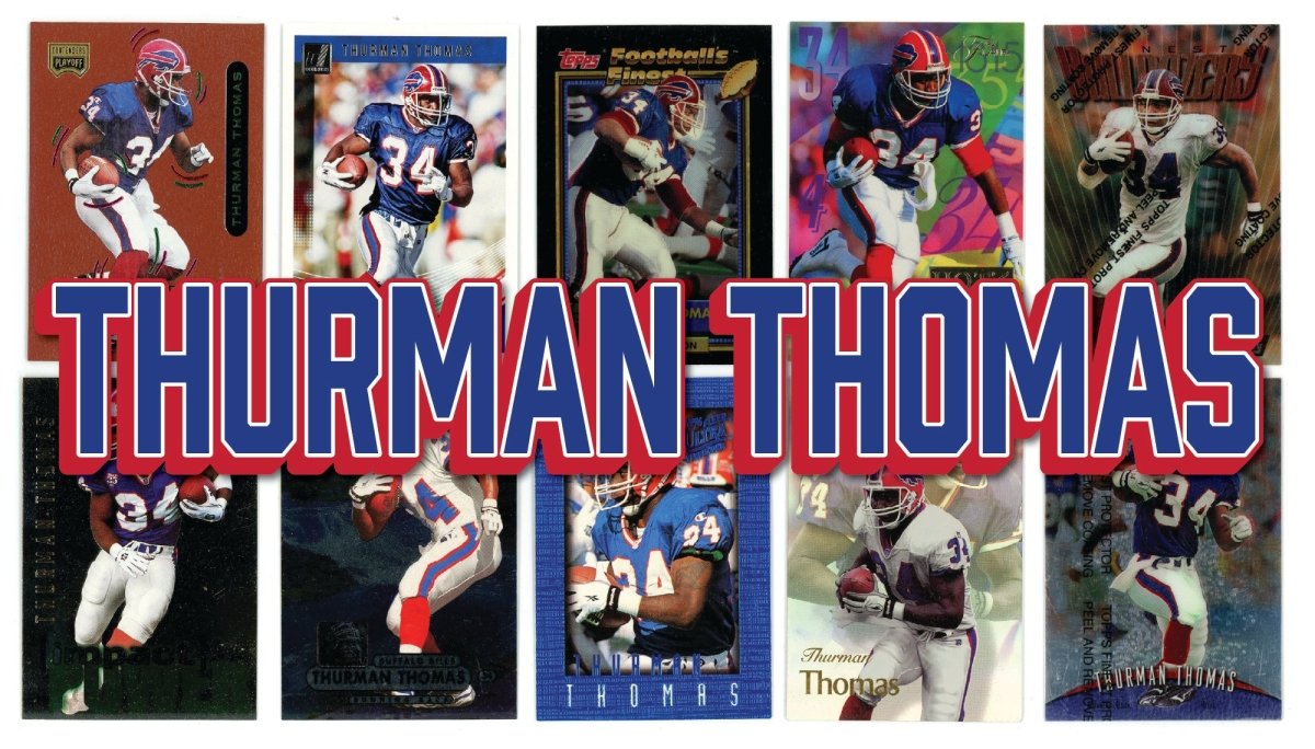 Thurman Thomas (10/25) Different Card Player Pack – In Semi Rigid Holders!