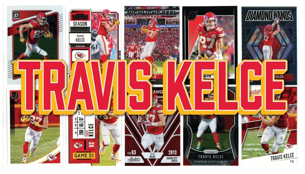 Travis Kelce (10) Different Card Player Pack – In Semi Rigid Holders!