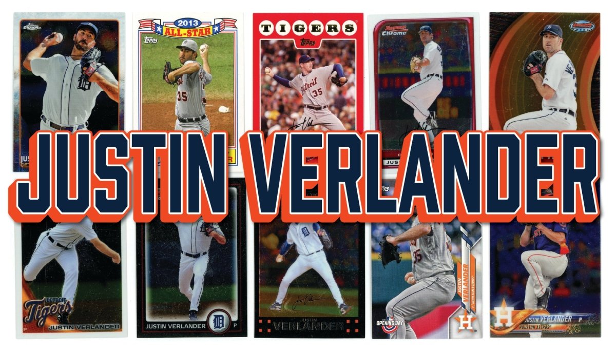 Justin Verlander (10/25) Different Card Player Pack – In Semi Rigid Holders!