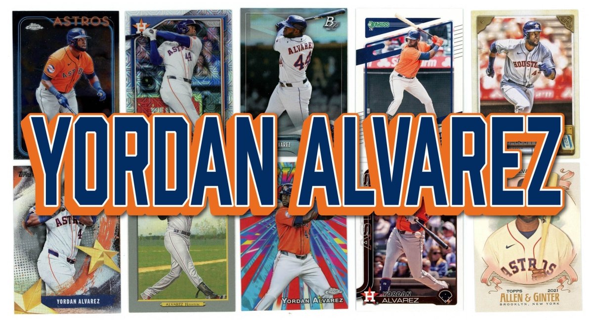 Yordan Alvarez (10) Different Card Player Pack - In Semi Rigid Holders!