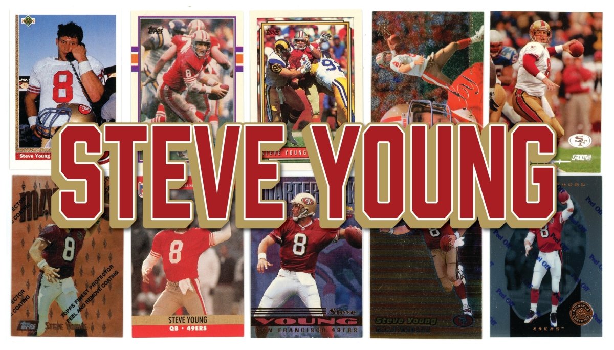Steve Young (10/25) Different Card Player Pack – In Semi Rigid Holders!