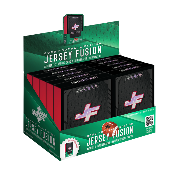 Jersey Fusion Football Series 1 Display (10) Sealed Boxes Per Displa