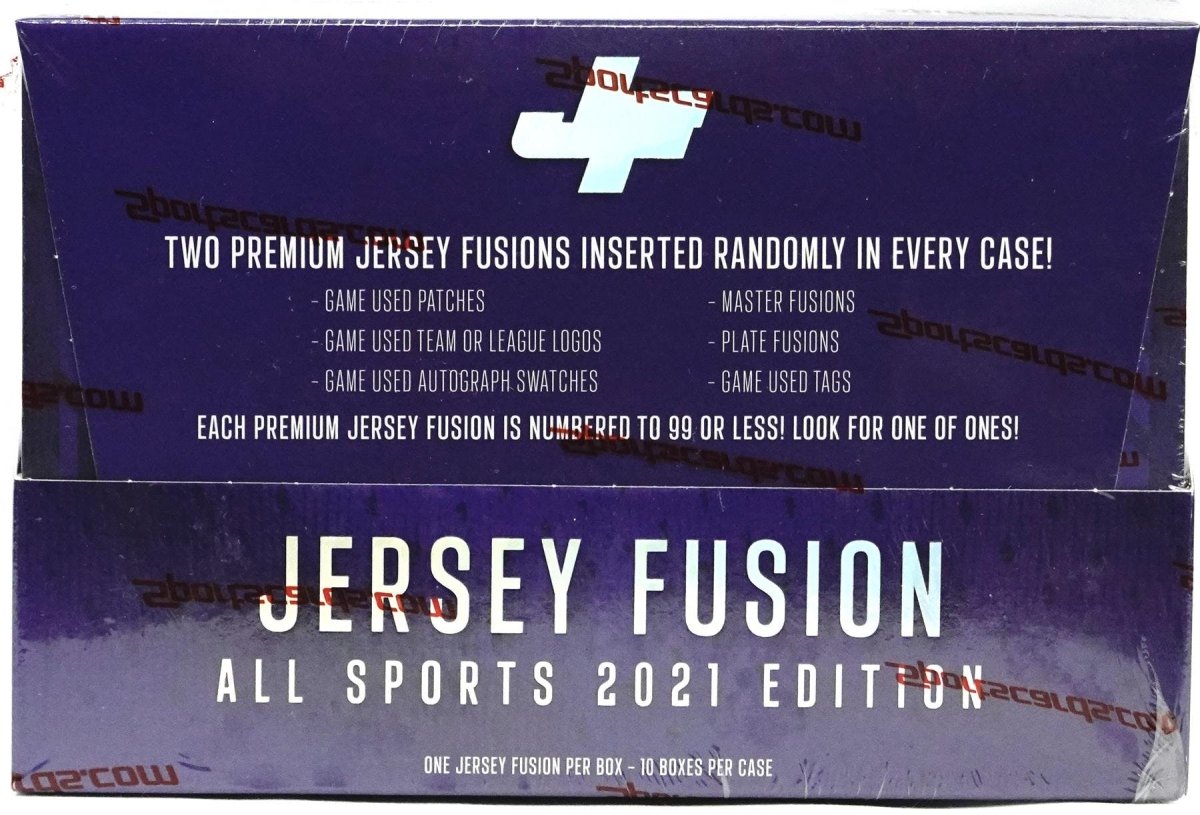 2021 JERSEY FUSION ALL SPORTS EDITION MASTER CASE - (10) DISPLAYS/100 BOXES