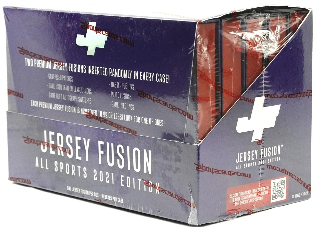 2021 JERSEY FUSION ALL SPORTS EDITION DISPLAY CASE - 10 JERSEY FUSIONS PER CASE