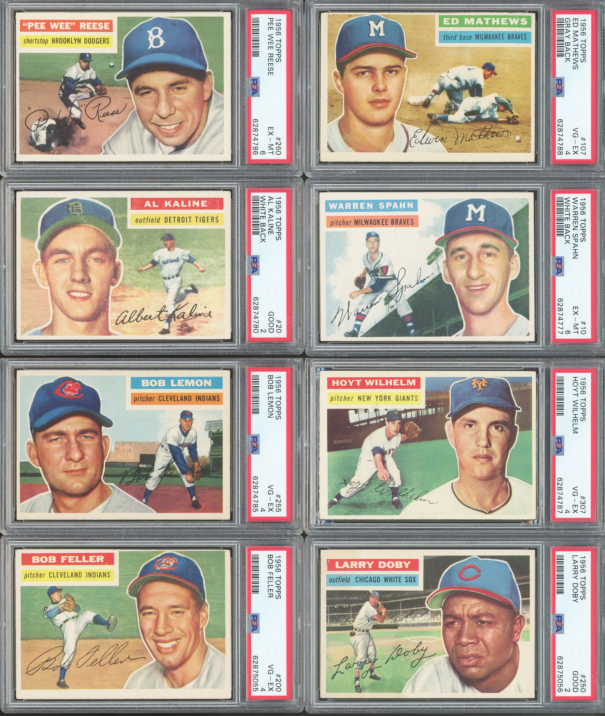 1956 Topps Baseball #15 Ernie Banks PSA 6 (EX-MT)