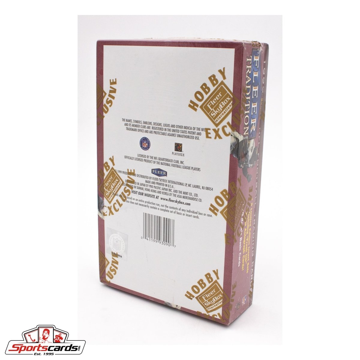 1999 Fleer Tradition Football Factory Sealed Hobby Box