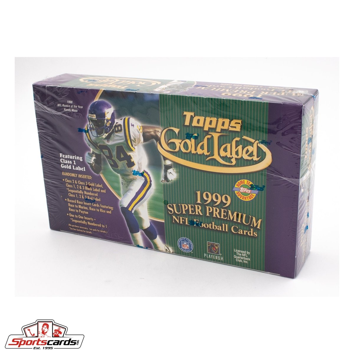 1999 Topps Gold Label Super Premium NFL Football Factory Sealed HTA Jumbo Box