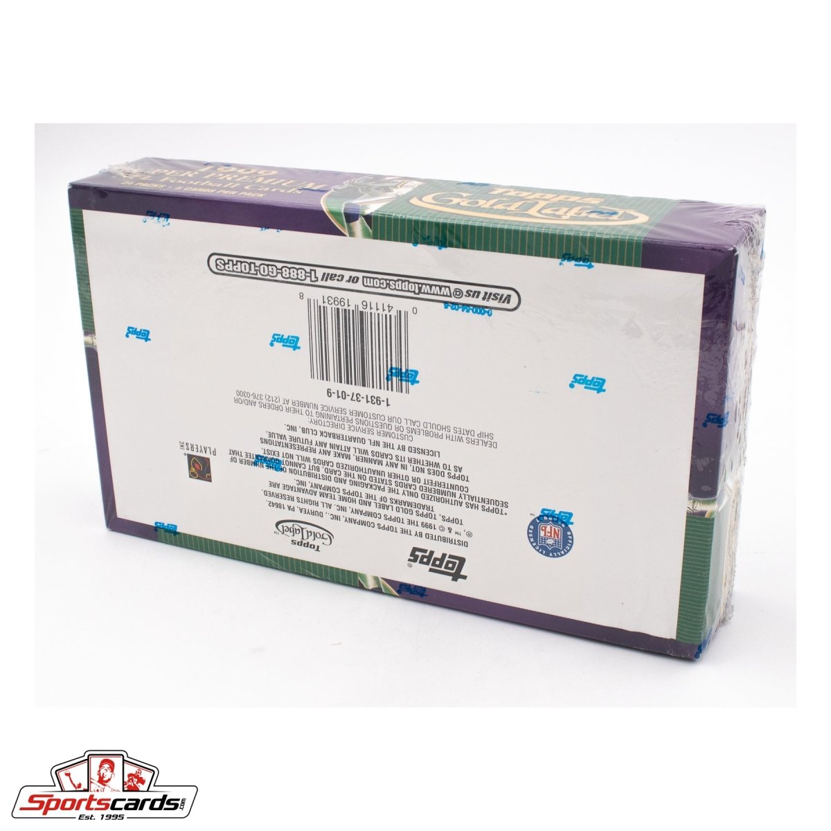 1999 Topps Gold Label Super Premium NFL Football Factory Sealed HTA Jumbo Box