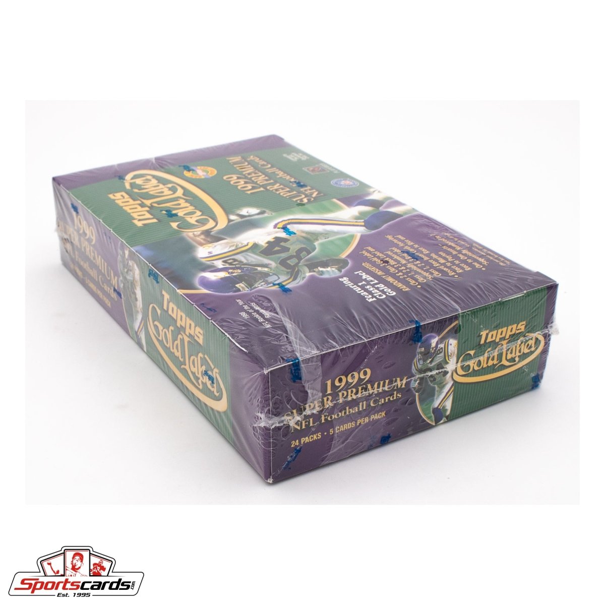 1999 Topps Gold Label Super Premium NFL Football Factory Sealed HTA Jumbo Box