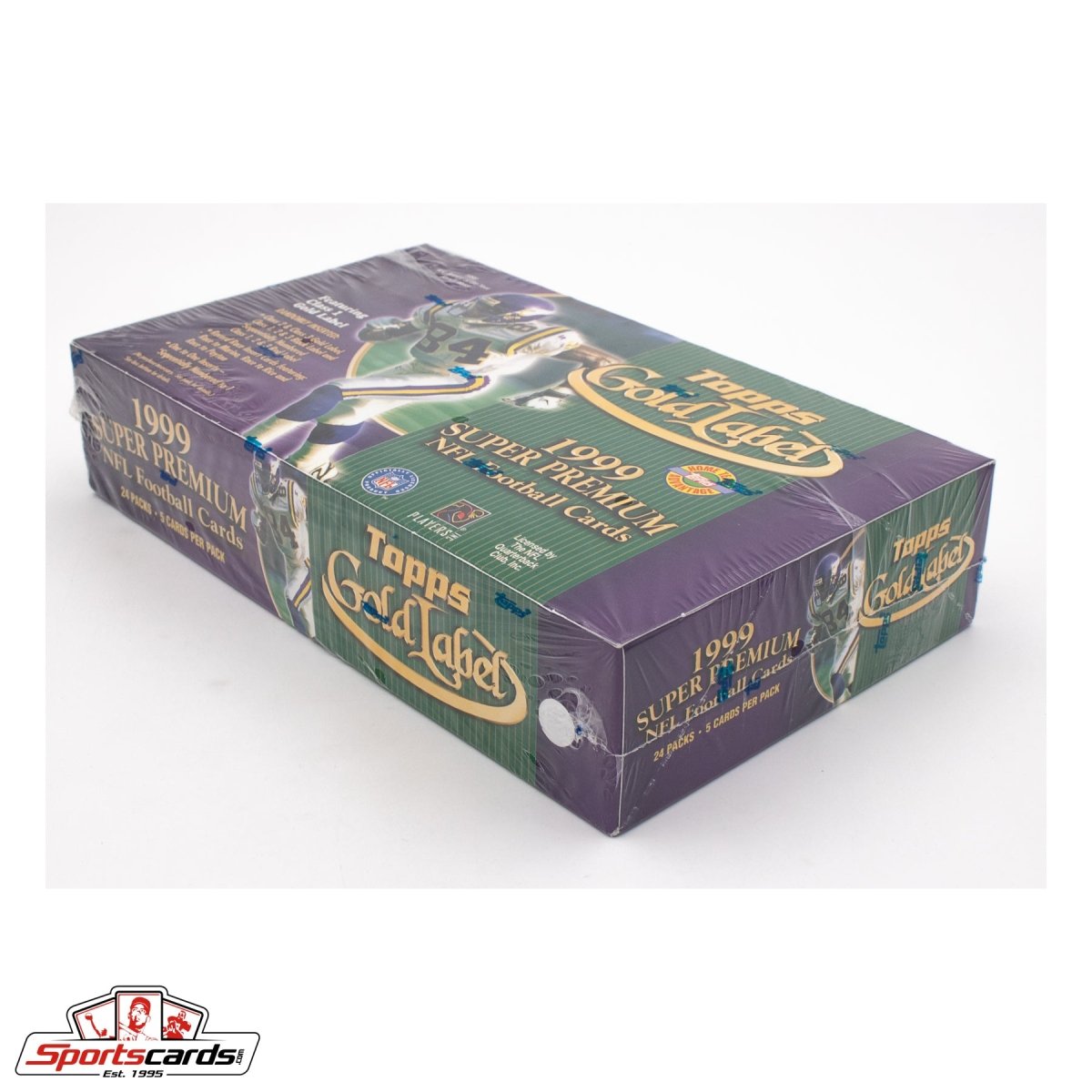 1999 Topps Gold Label Super Premium NFL Football Factory Sealed HTA Jumbo Box