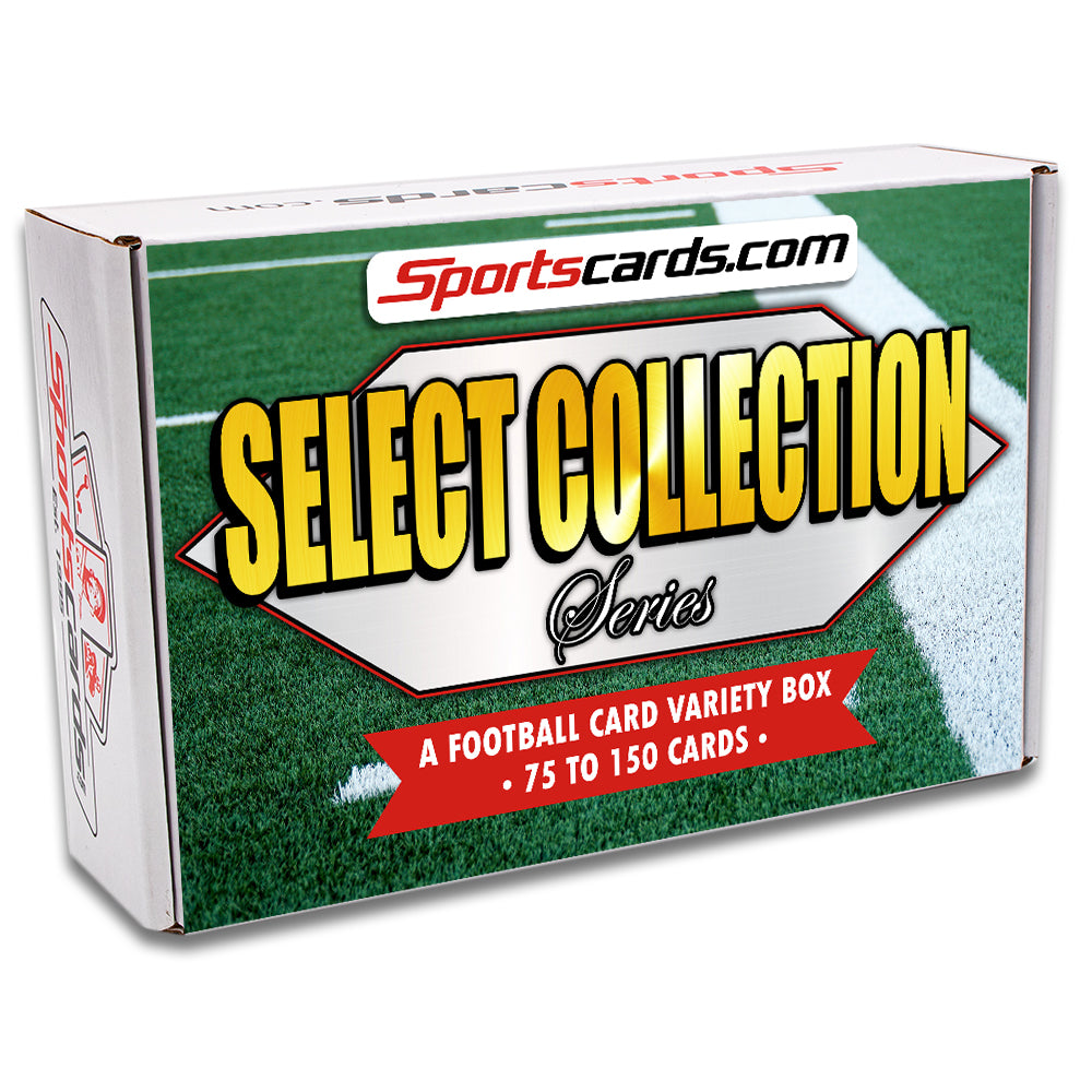 “Select Collection Series” Football Card Variety Box – 75 to 150 Cards!