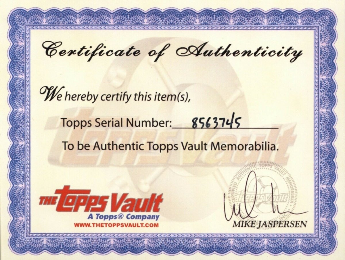 Rare Unreleased 2009 Topps Sterling Roger Clemens 1/1 Proof Topps Vault COA