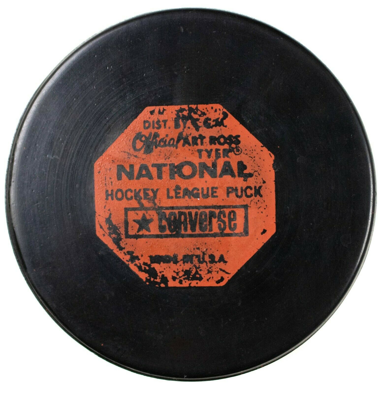 1970’s Converse CCM Art Ross Tyer Washington Capitals Hockey Puck NHL Rare