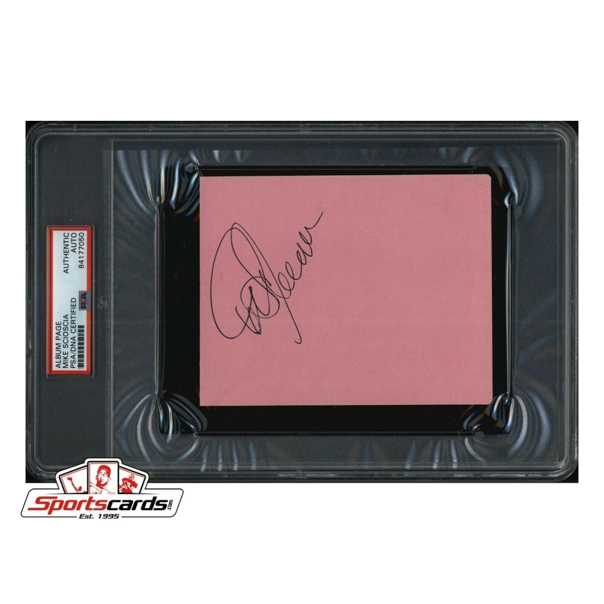 Mike Scioscia MLB Baseball Manager Angels Signed Cut PSA/DNA Authentic Auto