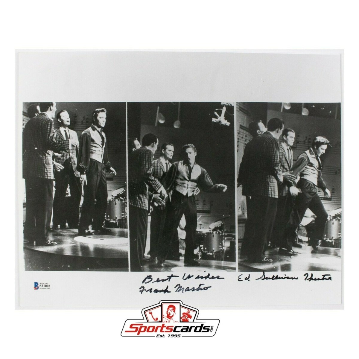Frank Mastro Signed 11x14 Photo Beckett BAS Auto Photo of Elvis Inscribed